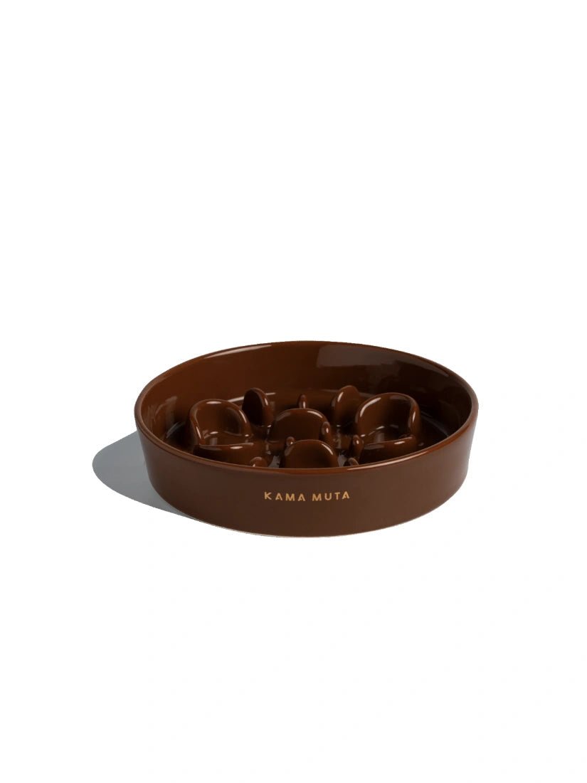 brown-kamamuta-bone-slow-feeder-dog-bowl