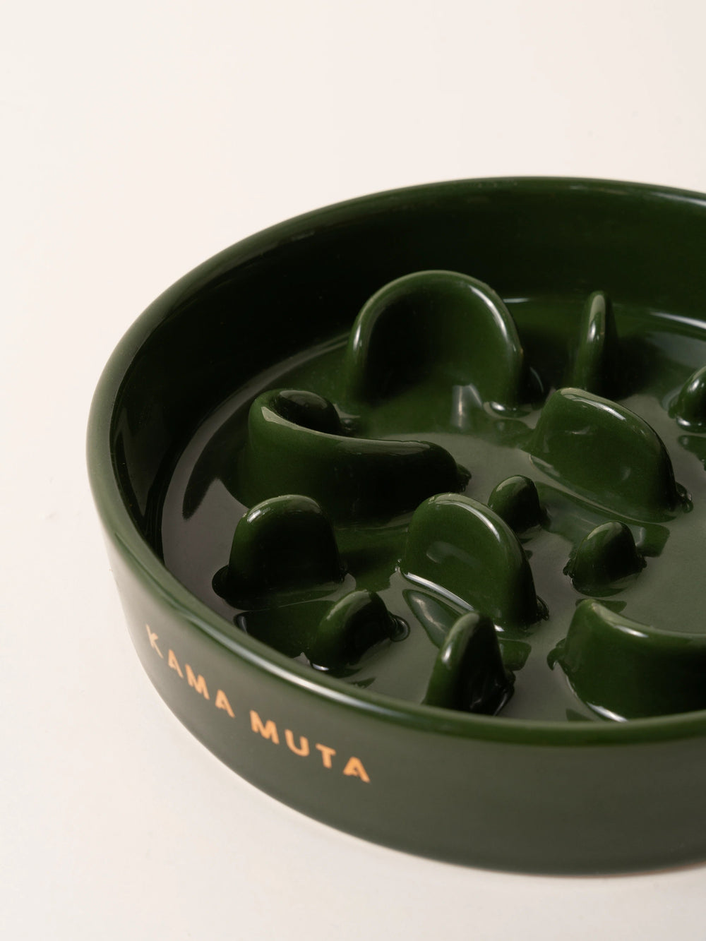 close-up-green-kamamuta-bone-slow-feeder-bowl