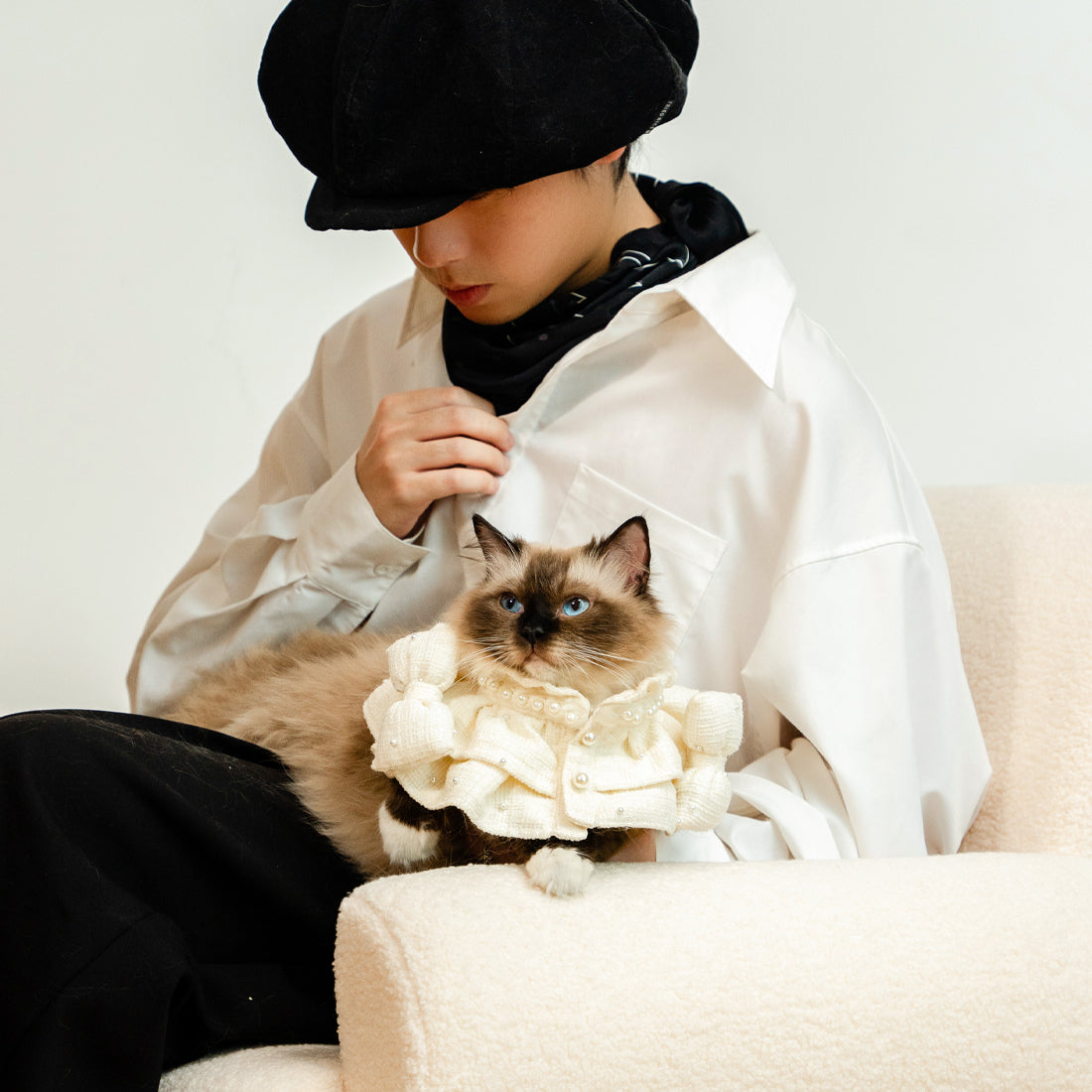 Designer Handmade Puppy Scarf Pet Bandana Kamamuta Designer Handmade Puppy Scarf Pet Bandana Kamamuta