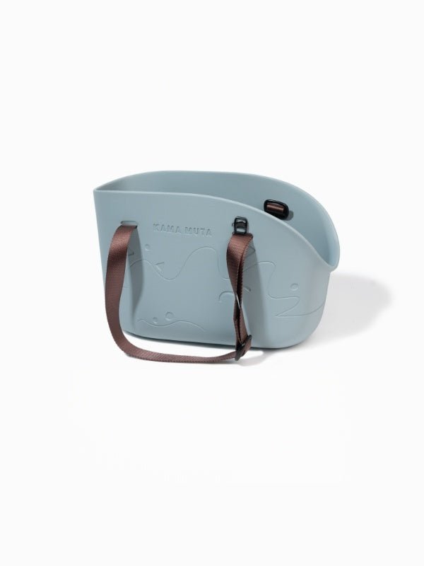 kamamuta-xisha-blue-mini-pet-tote-bag-in-wihte-background