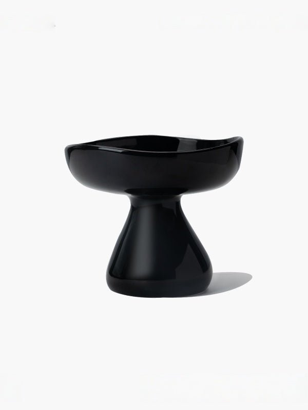 elevated-ceramic-black-kamamuta-mushroom-pet-bowl