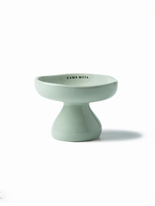 rivervalley-green-kamamuta-mushroom-bowl-raised-cat-bowl