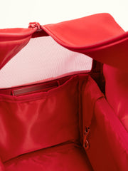close-up-view-from-inside-red-kamamuta-pet-shadow-bag-looking-out-through-breathable-mesh