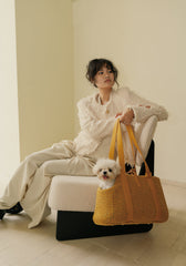 Warm Cat and Dog Carrier for Winter | Stylish & Cozy Pet Bag HK Kamamuta