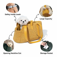 Warm Cat and Dog Carrier for Winter | Stylish & Cozy Pet Bag HK Kamamuta